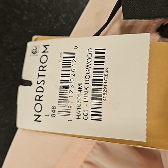 💕NORDSTROM HALOGEN💕 Double Slit Pleated Midi Skirt ~ Pink Dogwood Large L NWT - Picture 12 of 13